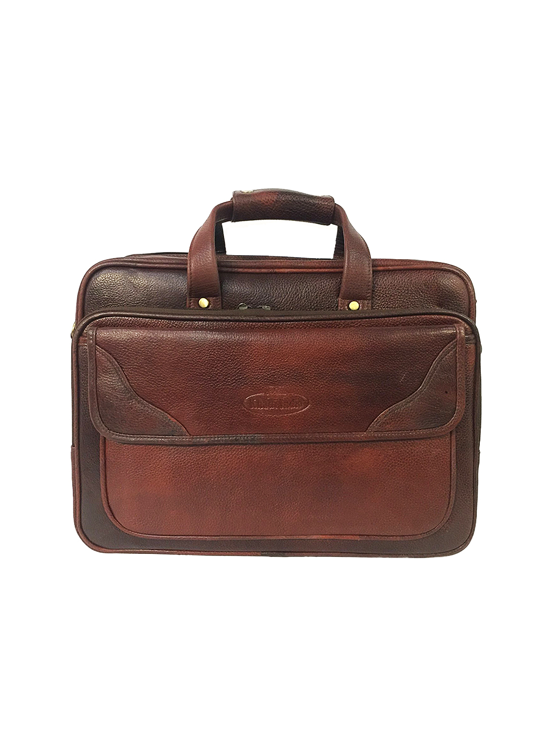 Genuine Leather Black 16 inch Briefcase Laptop Bag -Espresso Brown -Rs8250-